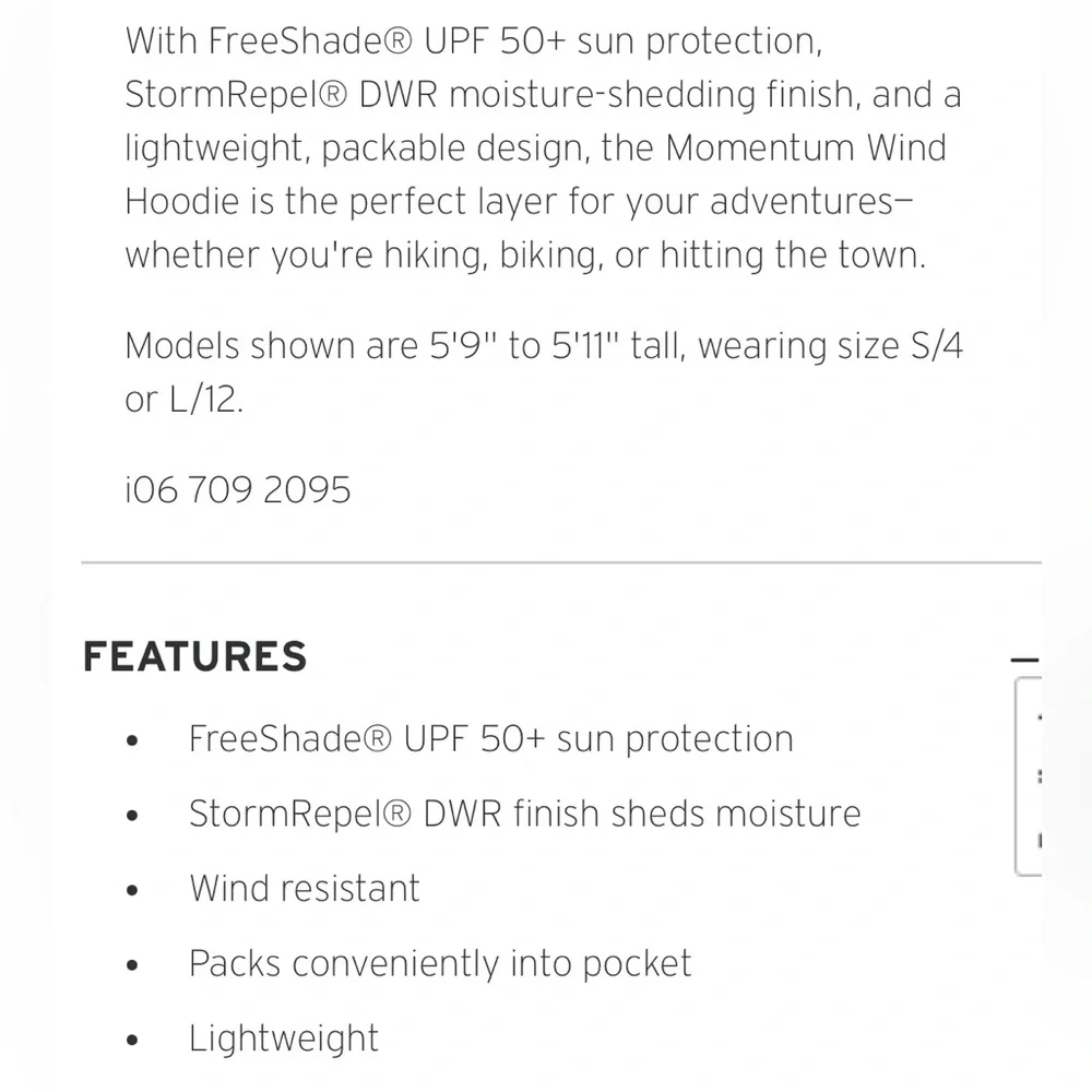 Eddie Bauer Momentum Wind Hoodie Jacket medium NWT - Picture 2 of 4